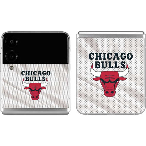 NBA Chicago Bulls Away Jersey Galaxy Z Flip4 5G Skin